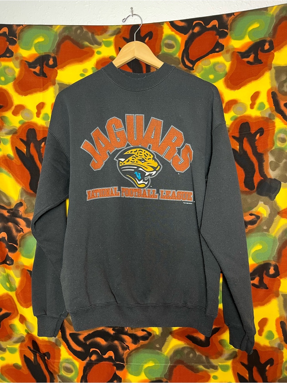 Vintage 90s Jacksonville Jaguars Sweatshirt Hanes Size XL